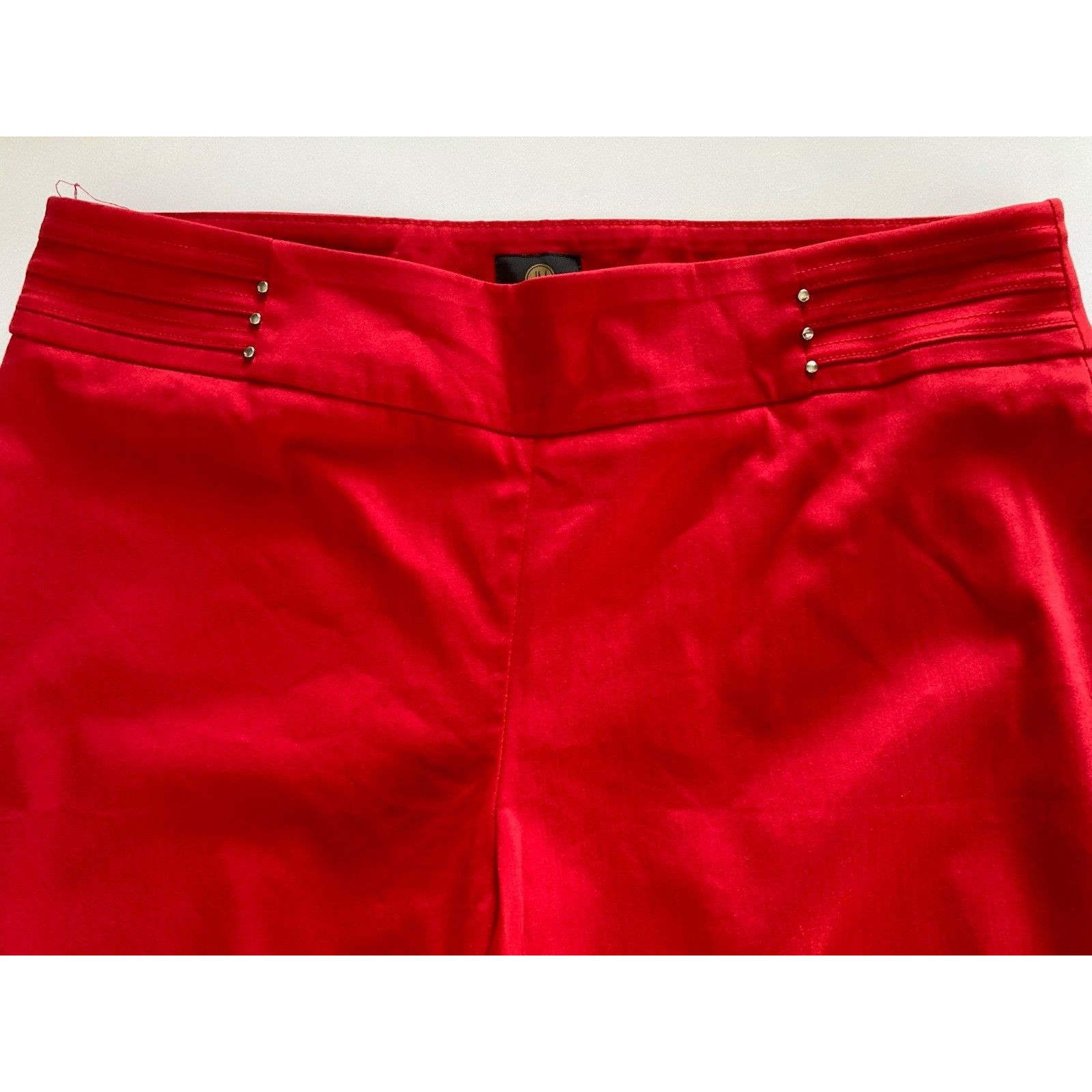 Jm Collection Pants Large Red Straight Nwots Stretch New W/O Tags Embellished — image 4 of 8